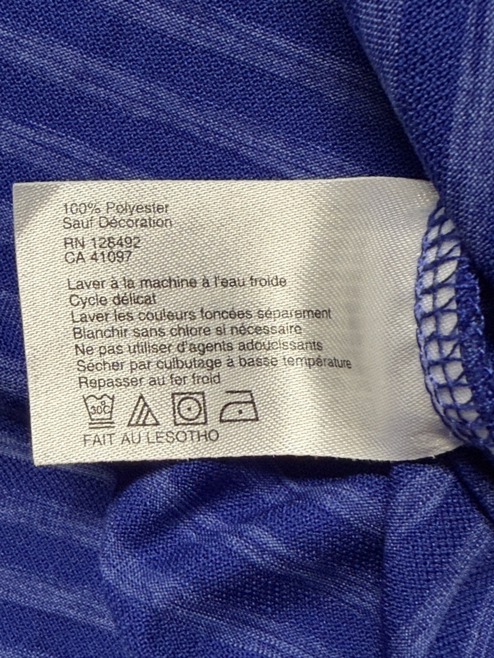 Greg Norman Collection Men's‎ Cobalt Blue Striped Performance Polo - Picture 5 of 9